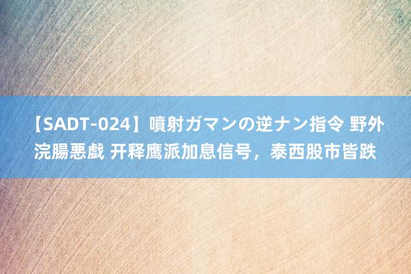 【SADT-024】噴射ガマンの逆ナン指令 野外浣腸悪戯 开释鹰派加息信号，泰西股市皆跌