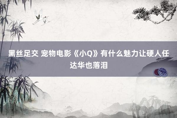 黑丝足交 宠物电影《小Q》有什么魅力让硬人任达华也落泪